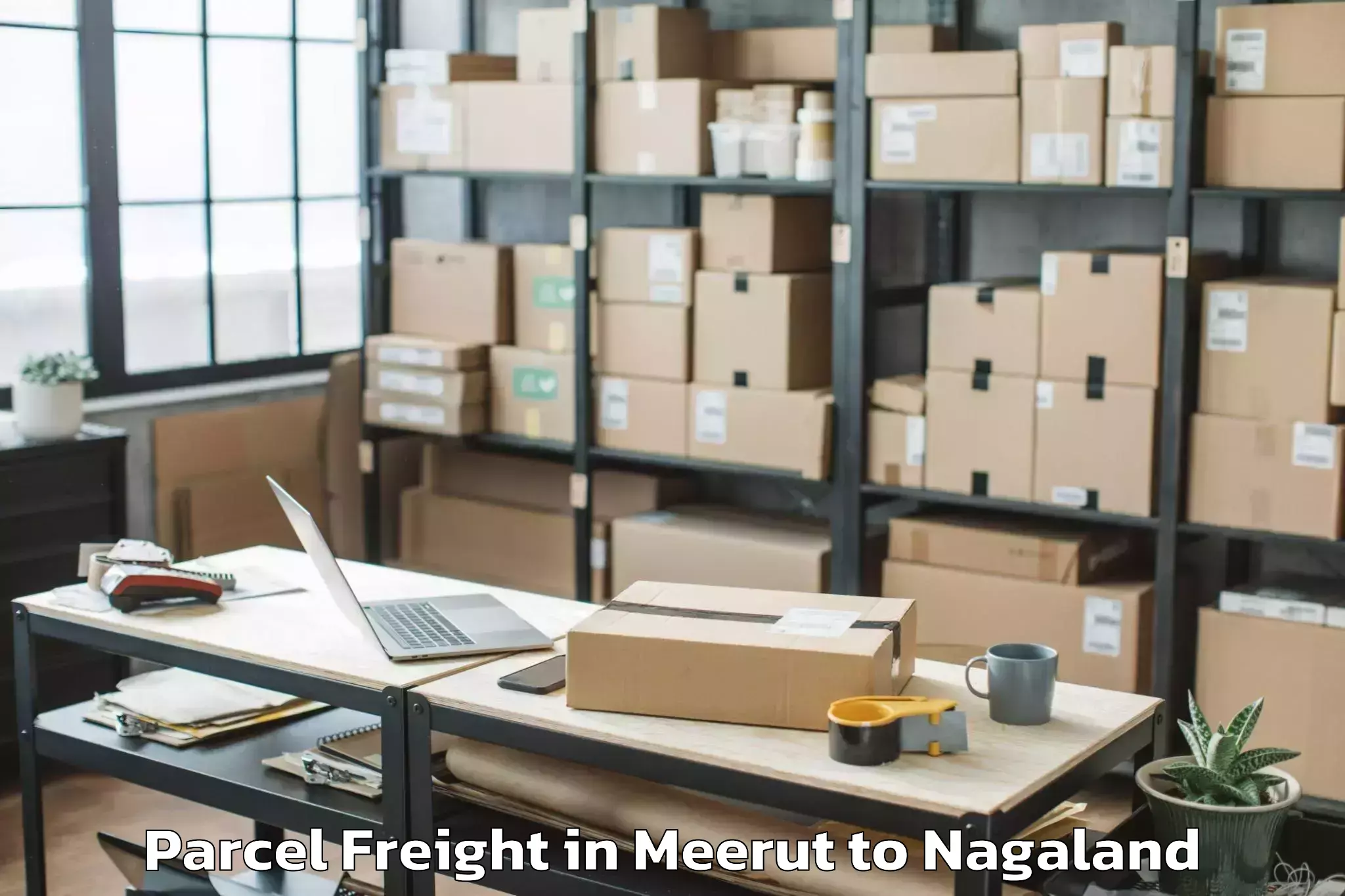 Reliable Meerut to Sechu Zubza Parcel Freight